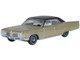1968 Buick Electra 225 Ivory Gold Metallic with Black Top and White Interior 1/87 (HO) Scale Diecast Model Car Oxford Diecast 87BE68001