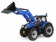 New Holland T5 120 Tractor with Front Loader Dynamic Blue 1/32 Diecast Model Universal Hobbies UH6874 New Holland T5 120 Tractor with Front Loader Dynamic Blue 1/32 Diecast Model Universal Hobbies UH6874