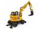 Komatsu PW138MR 11 Wheeled Excavator Yellow 1/32 Diecast Model Universal Hobbies UH8190 Komatsu PW138MR 11 Wheeled Excavator Yellow 1/32 Diecast Model Universal Hobbies UH8190