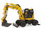 Komatsu PW138MR 11 Wheeled Excavator Yellow 1/32 Diecast Model Universal Hobbies UH8190 Komatsu PW138MR 11 Wheeled Excavator Yellow 1/32 Diecast Model Universal Hobbies UH8190