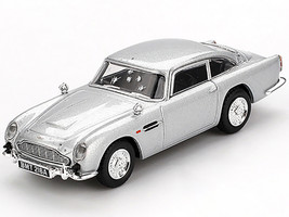 Aston Martin DB5 RHD Right Hand Drive Birch Silver Metallic Damaged 007 James Bond Skyfall 2012 Movie Limited Edition 1/64 Diecast Model Car Mini GT MGT00913-007E
