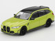 BMW M3 M Performance Touring Sao Paulo Yellow with Black Top Limited Edition 1/64 Diecast Model Car Mini GT MGT01102