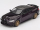 BMW M4 M Performance Daytona Violet Metallic with Carbon Top Limited Edition 1/64 Diecast Model Car Mini GT MGT01112 BMW M4 M Performance Daytona Violet Metallic with Carbon Top Limited Edition 1/64 Diecast Model Car Mini GT MGT01112