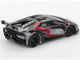 Lamborghini Huracan GT LB WORKS RONIN Gray Metallic with Black and Red Graphics Limited Edition 1/64 Diecast Model Car Mini GT MGT01177 Lamborghini Huracan GT LB WORKS RONIN Gray Metallic with Black and Red Graphics Limited Edition 1/64 Diecast Model Car Mini GT MGT01177
