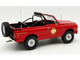 1972 Chevrolet Blazer K 5 The Chief  Winder Fire Department Georgia Battalion 1 Red with White Top Limited Edition to 246 pieces Worldwide 1/18 Diecast Model Car ACME A1807717