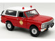 1972 Chevrolet Blazer K 5 The Chief  Winder Fire Department Georgia Battalion 1 Red with White Top Limited Edition to 246 pieces Worldwide 1/18 Diecast Model Car ACME A1807717