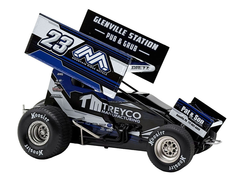 Winged Sprint Car #23 Chase Dietz "Treyco Manufacturing - Mountain Ridge Metals" (2026) 1/18 Diecast Model Car by ACME