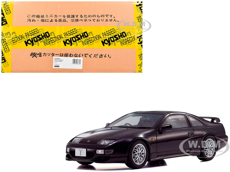 Nissan Fairlady Z Z32 Version R 2by2 RHD Right Hand Drive Purple Metallic 1/18 Model Car Kyosho KSR18028P