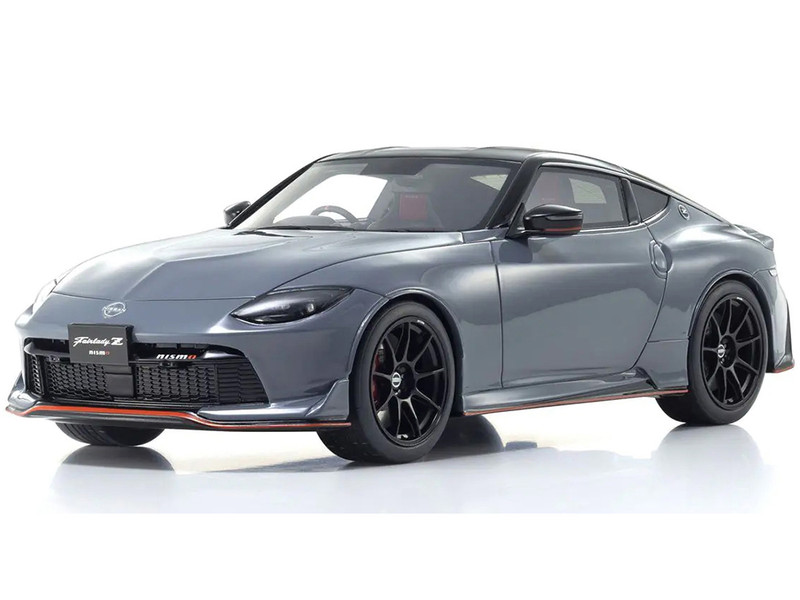 Nissan Fairlady Z NISMO RHD Right Hand Drive Gray with Black Top 1/18 Model Car Kyosho KSR18062GR