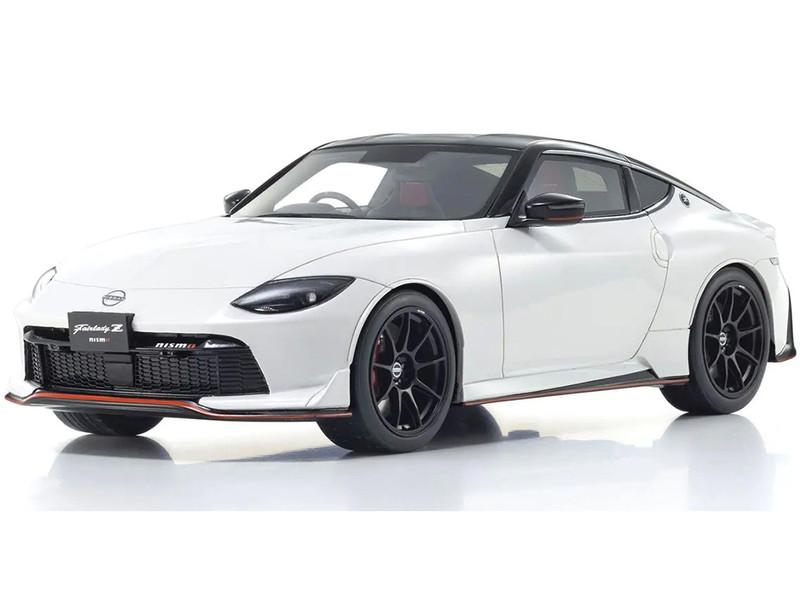 Nissan Fairlady Z NISMO RHD Right Hand Drive White with Black Top 1/18 Model Car Kyosho KSR18062W