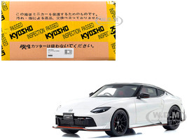 Nissan Fairlady Z NISMO RHD Right Hand Drive White with Black Top 1/18 Model Car Kyosho KSR18062W