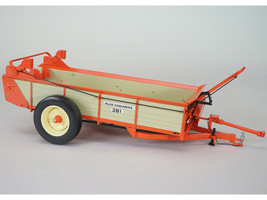 Allis Chalmers 281 Manure Spreader Orange with Wood Panels Classic Series 1/16 Diecast Model SpecCast SCT995