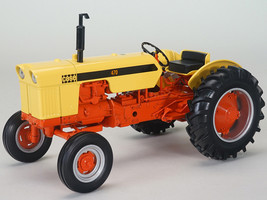 Case 470 Wide Front Tractor Yellow and Orange Classic Series 1/16 Diecast Model SpecCast ZJD1961
