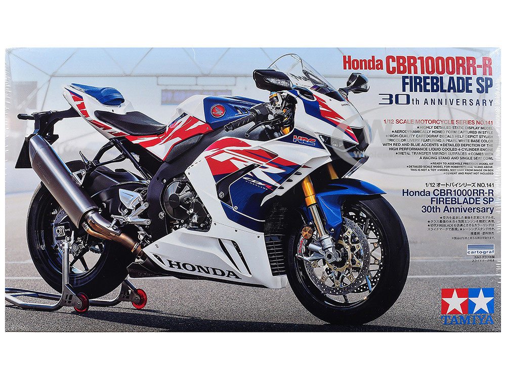 Model Kit Honda CBR1000RR-R Fireblade SP "30th Anniversary" Motorcycle 1/12 Scale Model by Tamiya