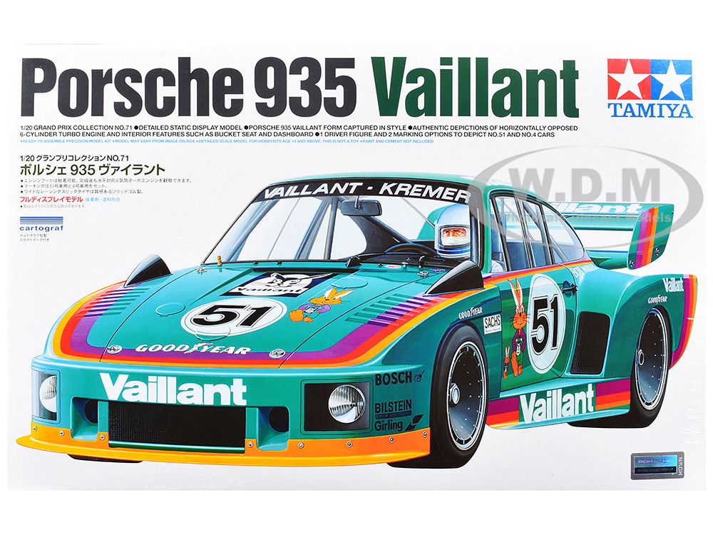 タミヤ　Vaillant Kremer Porsche 934スペアボディ Model Kit Porsche 935 