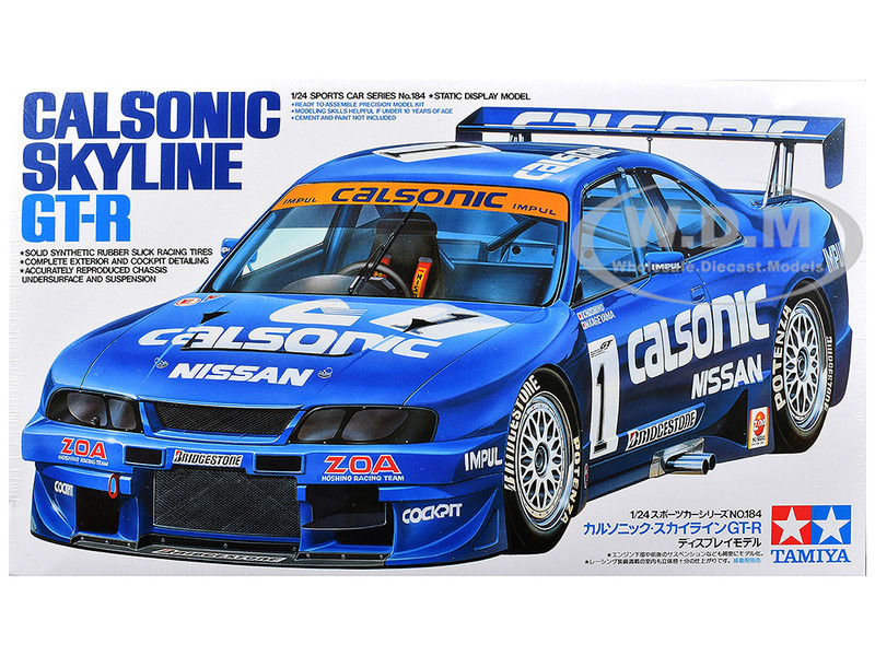 Model Kit Nissan Skyline GT R Calsonic 1/24 Scale Model Tamiya TAM-24184
