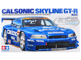 Model Kit Nissan Skyline GT R R34 Calsonic 1/24 Scale Model Tamiya TAM-24219