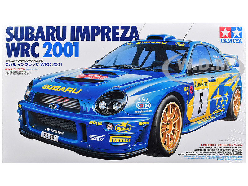 Model Kit Subaru Impreza WRC 2001 1/24 Scale Model Tamiya TAM-24240