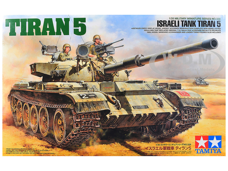 Model Kit Israeli Tiran 5 Tank Israeli Army 1/35 Scale Model Tamiya TAM-35328