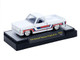 1976 Chevrolet Silverado Bonanza 10 Pickup Truck Spirit of  76 White with Blue and Red Graphics Limited Edition to 12100 pieces Worldwide 1/64 Diecast Model Car M2 Machines 31500-MJS97