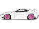 2025 Toyota GR Supra Liberty Walk Body Kit White Metallic with Pink Wheels 1/18 Diecast Model Car Solido S1815502 2025 Toyota GR Supra Liberty Walk Body Kit White Metallic with Pink Wheels 1/18 Diecast Model Car Solido S1815502