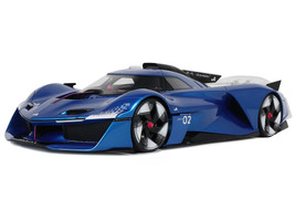 2024 Alpine Alpenglow HY6 Concept Car Specular Blue Metallic 1/18 Model Car Otto Mobile OT1213