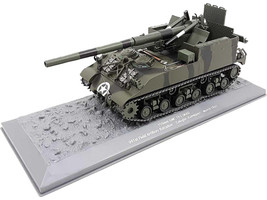 M40 155mm Gun Motor Carriage 991st Field Artillery Battalion Germany 1945 United States Army 1/43 Diecast Model Militaria Die Cast 24220-45