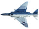 McDonnell Douglas F 4 Phantom II Aircraft VF 96 Fighting Falcons Showtime 100 Lieutenant Randy Cunningham USS Constellation Vietnam 1972 United States Navy Collector Series 1/144 Diecast Model Air Force 1 AF1-0148A McDonnell Douglas F 4 Phantom II Aircraft VF 96 Fighting Falcons Showtime 100 Lieutenant Randy Cunningham USS Constellation Vietnam 1972 United States Navy Collector Series 1/144 Diecast Model Air Force 1 AF1-0148A