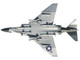 McDonnell Douglas F 4 Phantom II Aircraft VF 96 Fighting Falcons Showtime 100 Lieutenant Randy Cunningham USS Constellation Vietnam 1972 United States Navy Collector Series 1/144 Diecast Model Air Force 1 AF1-0148A