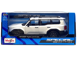 2024 Toyota Land Cruiser Pearl White Metallic with White Top Special Edition Series 1/24 Diecast Model Car Maisto 32924WH