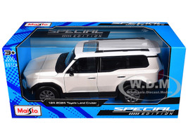 2024 Toyota Land Cruiser Pearl White Metallic with White Top Special Edition Series 1/24 Diecast Model Car Maisto 32924WH