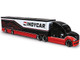 IndyCar Hauler Black and Red with Graphics 1/64 Diecast Model IXO Models IND64050
