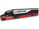 IndyCar Hauler Black and Red with Graphics 1/64 Diecast Model IXO Models IND64050