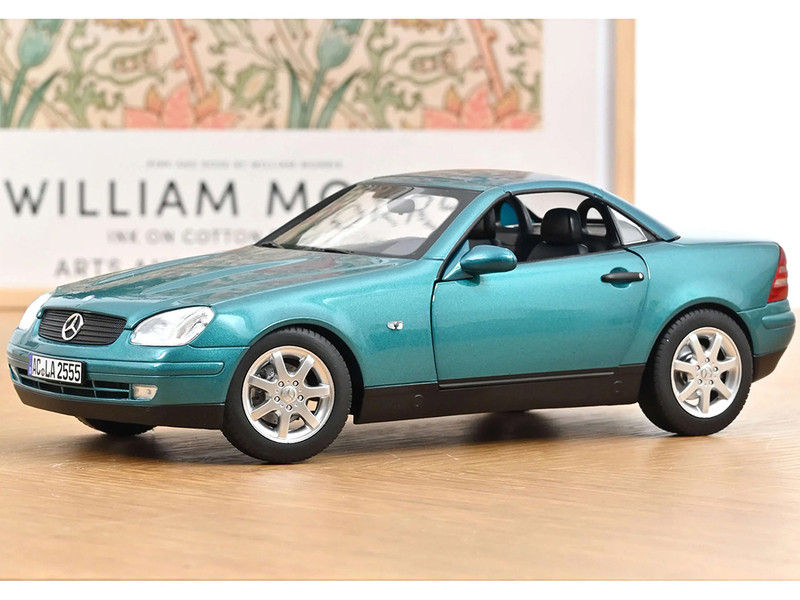 1996 Mercedes Benz SLK Convertible Vivianit Green Metallic 1/18 Diecast Model Car Norev 183021