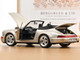 1992 Porsche 911 Carrera 2 Turbo Look Cabriolet Zermatt Silver Metallic 1/18 Diecast Model Car Norev 187140