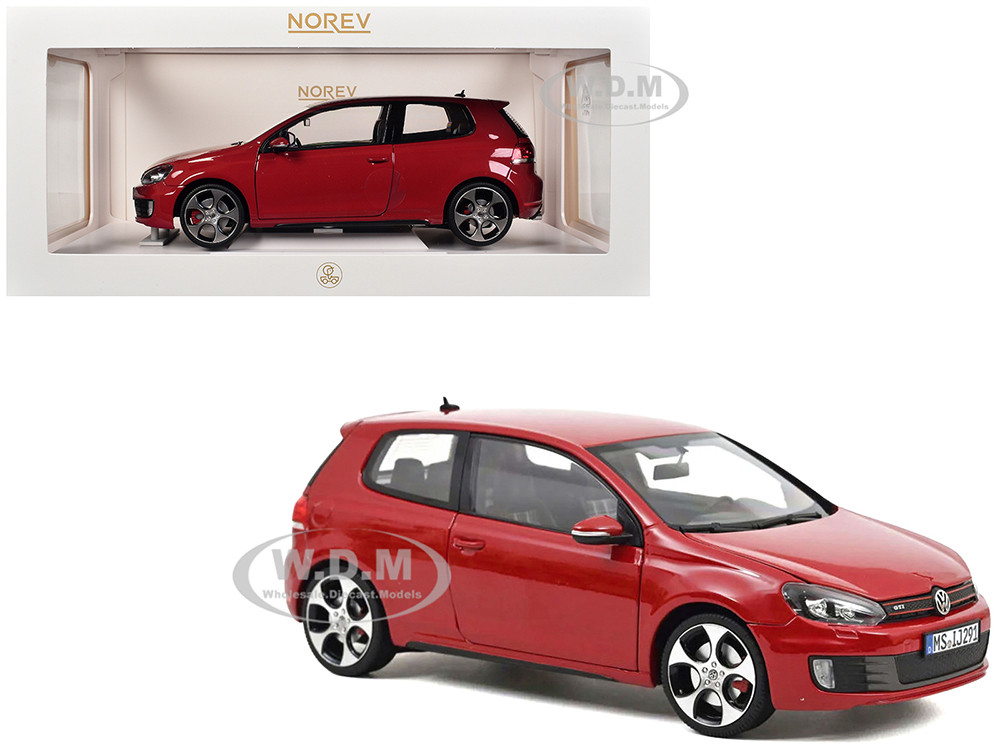 2009 Volkswagen Golf VI GTI Tornado Red 1/18 Diecast Model Car by Norev