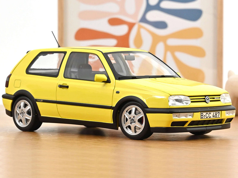 1994 Volkswagen Golf GTI Color Concept Yellow 1/18 Diecast Model Car Norev 188507