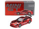 Toyota Supra A80 Top Secret GT 300 RHD Right Hand Drive Red Chrome Limited Edition 1/64 Diecast Model Car Mini GT MGT01132