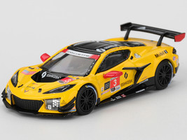 Chevrolet Corvette Z06 GT3 R #3 Antonio Garcia Daniel Juncadella Alexander Sims Corvette Racing by Pratt Miller Motorsports GTD Pro Class 2nd Place IMSA 24 Hours of Daytona 2025 Limited Edition 1/64 Diecast Model Car Mini GT MGT01168
