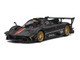 Pagani Zonda Revolucion Carbon with Red and Gold Stripes and Extra Wheels 1/64 Diecast Model Car CM Model CM64-REVOLUCION-12