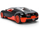 2011 Bugatti Veyron Black with Orange Accents and Orange Interior Hyper Spec Series 1/24 Diecast Model Car Jada 37642 2011 Bugatti Veyron Black with Orange Accents and Orange Interior Hyper Spec Series 1/24 Diecast Model Car Jada 37642
