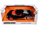 2011 Bugatti Veyron Black with Orange Accents and Orange Interior Hyper Spec Series 1/24 Diecast Model Car Jada 37642 2011 Bugatti Veyron Black with Orange Accents and Orange Interior Hyper Spec Series 1/24 Diecast Model Car Jada 37642