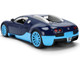 2011 Bugatti Veyron Dark Blue with Light Blue Accents Hyper Spec Series 1/24 Diecast Model Car Jada 37643 2011 Bugatti Veyron Dark Blue with Light Blue Accents Hyper Spec Series 1/24 Diecast Model Car Jada 37643