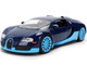 2011 Bugatti Veyron Dark Blue with Light Blue Accents Hyper Spec Series 1/24 Diecast Model Car Jada 37643 2011 Bugatti Veyron Dark Blue with Light Blue Accents Hyper Spec Series 1/24 Diecast Model Car Jada 37643