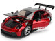 Porsche 911 992 GT3 RS Red Chrome with Carbon Top and Hood Stripes Hyper Spec Series 1/24 Diecast Model Car Jada 37809 Porsche 911 992 GT3 RS Red Chrome with Carbon Top and Hood Stripes Hyper Spec Series 1/24 Diecast Model Car Jada 37809