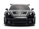 Porsche 911 992 GT3 RS Black with Carbon Top and Hood Stripes and Gold Wheels Hyper Spec Series 1/24 Diecast Model Car Jada 37810