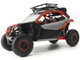 Can Am Maverick X3 X RS Turbo RR with Roof Rack Chalk Gray and Orange 1/12 Diecast Model BRP Models 68004 Can Am Maverick X3 X RS Turbo RR with Roof Rack Chalk Gray and Orange 1/12 Diecast Model BRP Models 68004