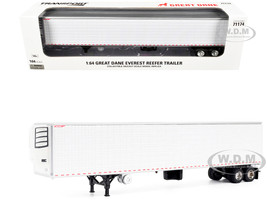 Great Dane Everest 53ft Refridgerated Trailer White Transport Series 1/64 Diecast Model Diecast Masters 71174