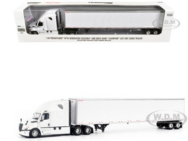 2025 Freightliner Cascadia Gen 5 Truck Tractor with Sleeper and Great Dane Champion 53ft Dry Cargo Trailer Winter White Transport Series 1/64 Diecast Model Diecast Masters 71231