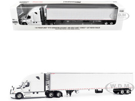 2025 Freightliner Cascadia Gen 5 Truck Tractor with Sleeper and Great Dane Champion 53ft Refrigerated Trailer Winter White Transport Series 1/64 Diecast Model Diecast Masters 71232